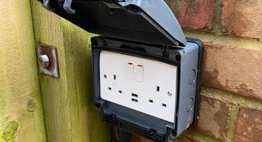 Outside socket by Plugs Electrical High Wycombe
